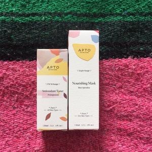 APTO Skincare toner and mask